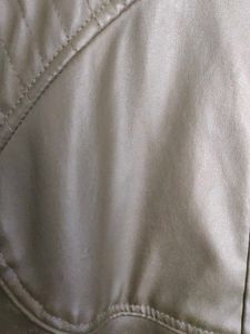 Fine Grain Leather Olive Green Racer Jacket