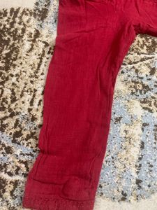 Red Straight Kurti