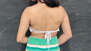 White Crochet Halter Top