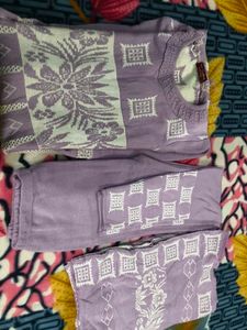 Elegant Lavender Kurta Set