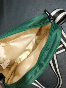 Green Sling Bag For Women And Girls.