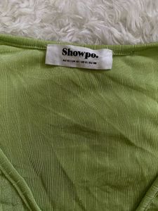 Green Long Sleeve Top