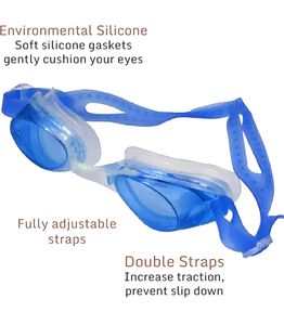 KONEX Antifog Swimming Goggle (Color May Vary)