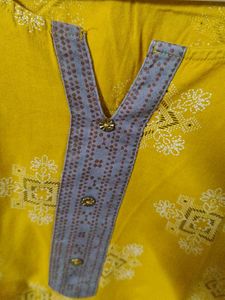Yellow Short kurti/top