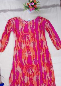 Pink &amp; Orange Embellished Tunic