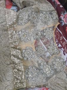 gold wedding gown....