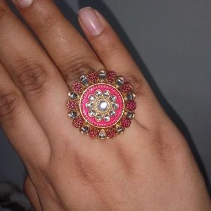 Pink Ethnic Ring