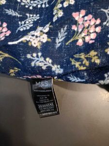 (M&amp;S Collection)Navy Floral Button Down Shirt 👕