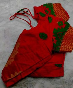 Red color Silk Blouse