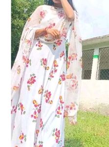 Floral Kurta Set with Dupatta