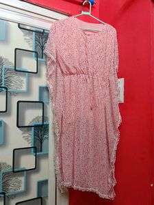 Pink Floral Kaftan
