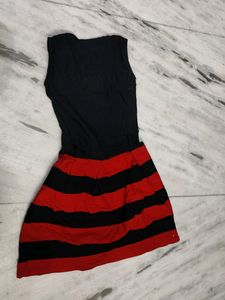 Cute Red And Black Dress