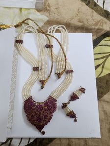 Pearl & Ruby Jewelry Set