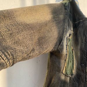 Unique Distressed Denim Jacket