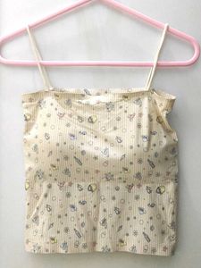 Cute Ultra Smooth n Soft Patterned Crop Top