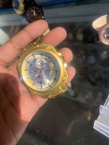 Gold Skeleton Automatic Watch