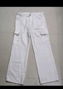 Zara White Cargo