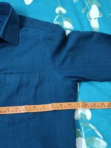 Men&#39;s Blue Long Sleeve Shirt