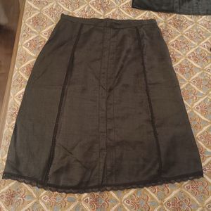 Elegant Black skirt linen- zip not working