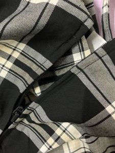 Checked Black Dress
