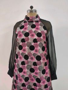 Retro Polka Dot Shimmery Dress