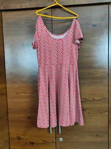 Red Floral Mini Dress | Selling at Half Price