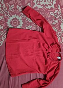 Red Beaded Top