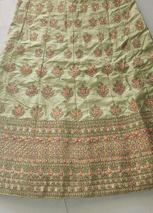 Embroidered parrot lehenga Choli