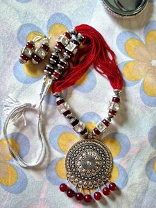 Necklace With Earrings For Women
