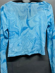 Beautiful Crop Top . Blue Colour