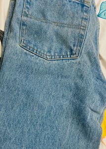A Blue Bootcut Denim