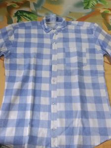 Blue Colour Check Shirt