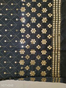 Black unstiched blouse metirial