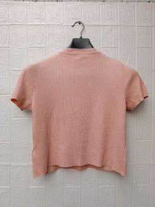 New With Tag H&amp;M Korean Ribbed Knit Top