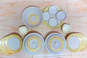 COMBO OF CERAMIC BOWLS 🥣 &amp; FAMILY DINNER SET 🍽️