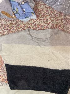 Color Block Knit Sweater