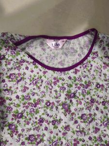 Floral Sleeveless Top Very Soft Material