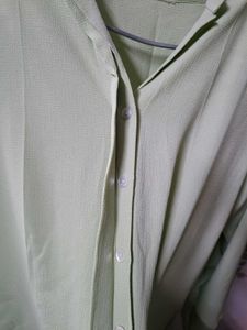 Green Button-Down Tunic