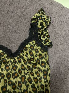 Animal Print Crop Top