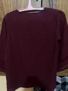 Burgundy Blouse