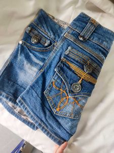 Washed Blue Shorts