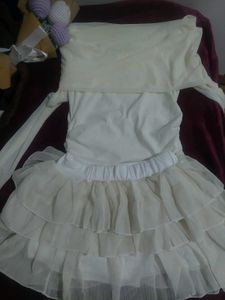 Cream Layered Party Dress