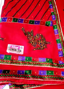 Elegant Floral Saree 2