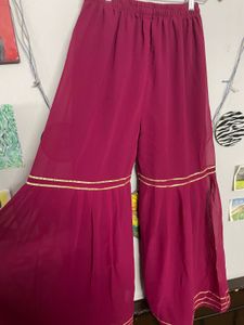 Magenta Embellished Kurta Set