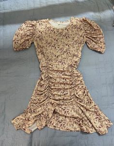 Floral Ruched Mini Dress