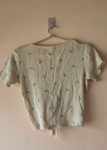 Women&#39;s Drawstring Crop Top