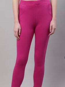 Beautiful Fluorescent Pink Jegging for active wear