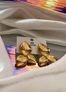 Gold Leaf Statement Earrings