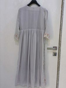 Embroidered Grey gharara kurta suit