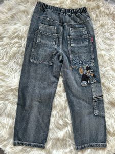 Vintage Style Cargo Jeans